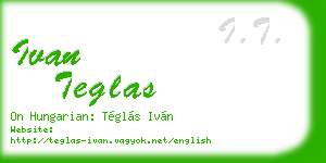 ivan teglas business card